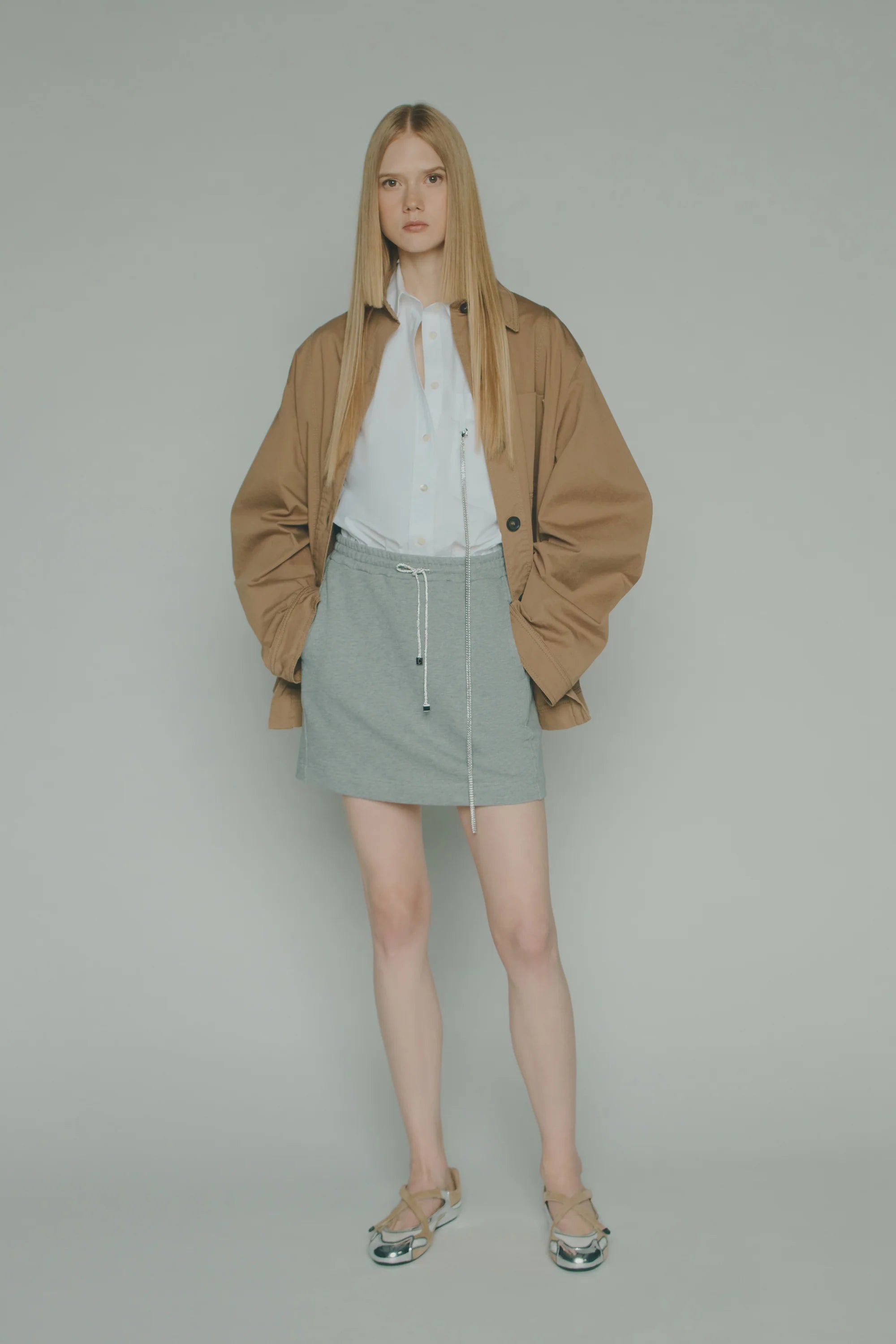 Strass Mini Sweatskirt