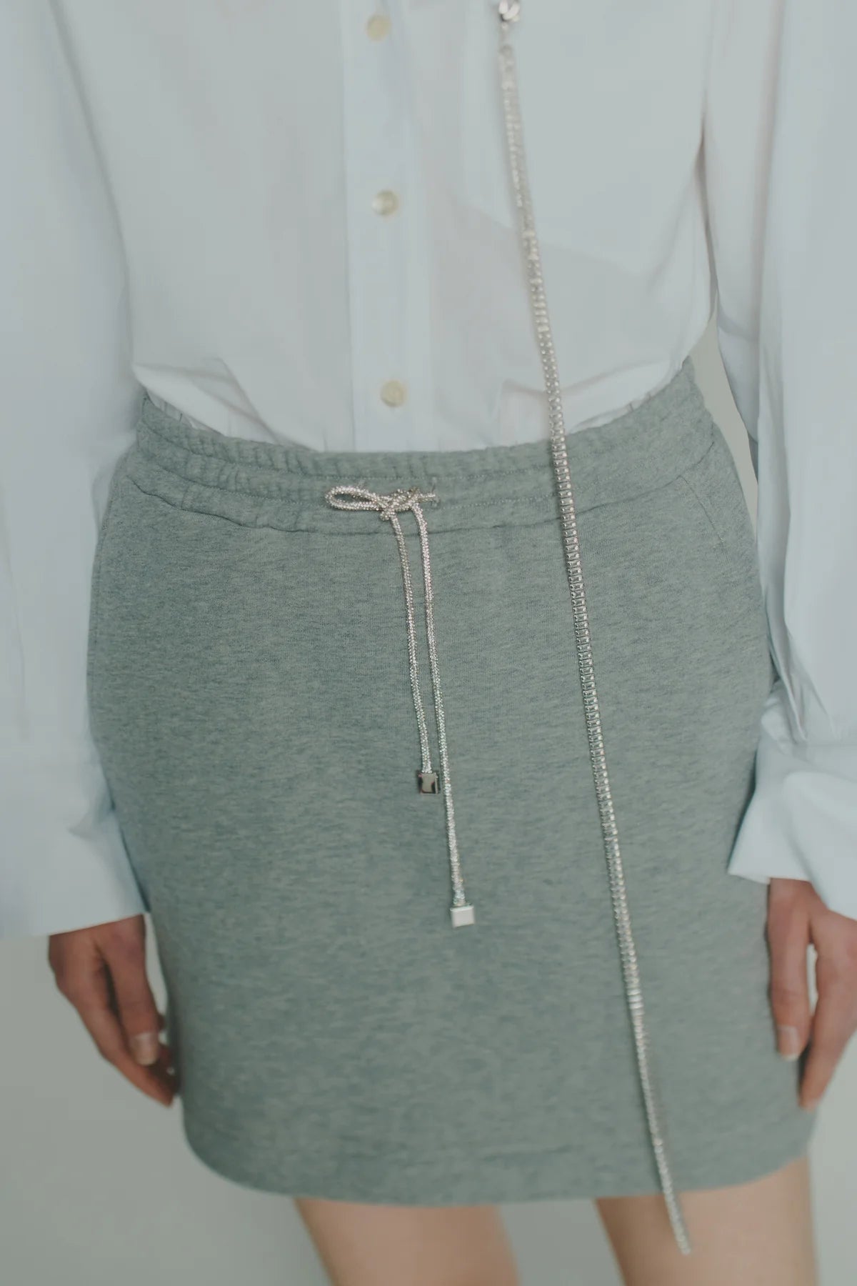 Strass Mini Sweatskirt