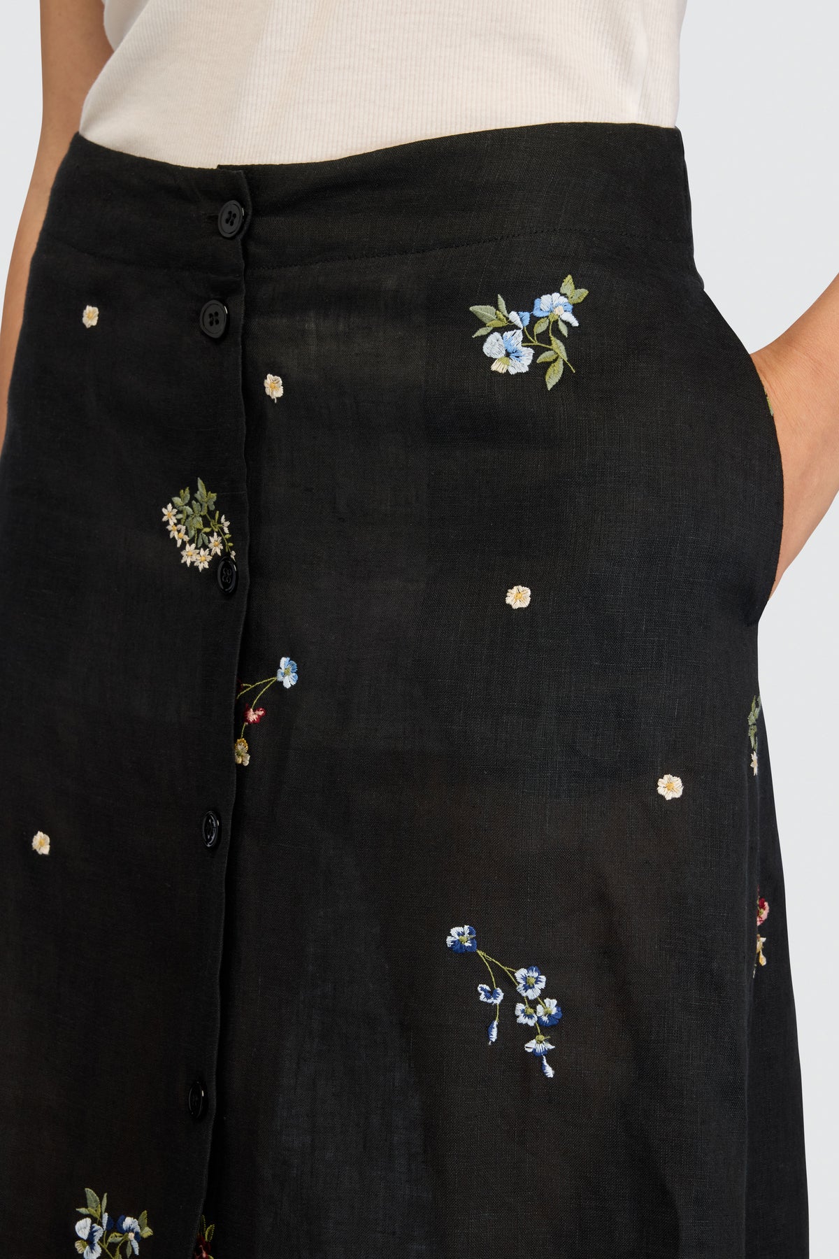 Faustine Linen Skirt