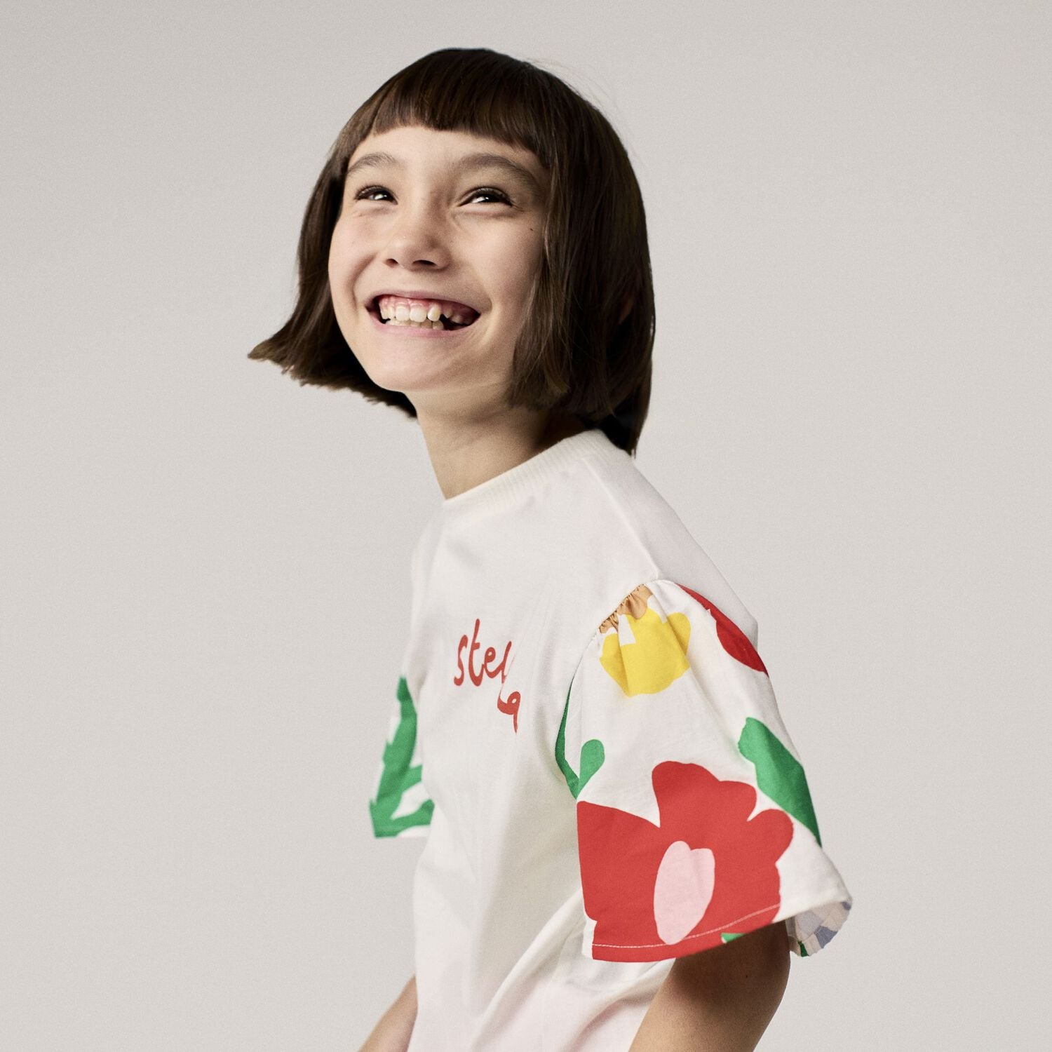 Floral Sleeves T-Shirt