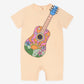 Baby Girls Guitar Print Romper in Pink