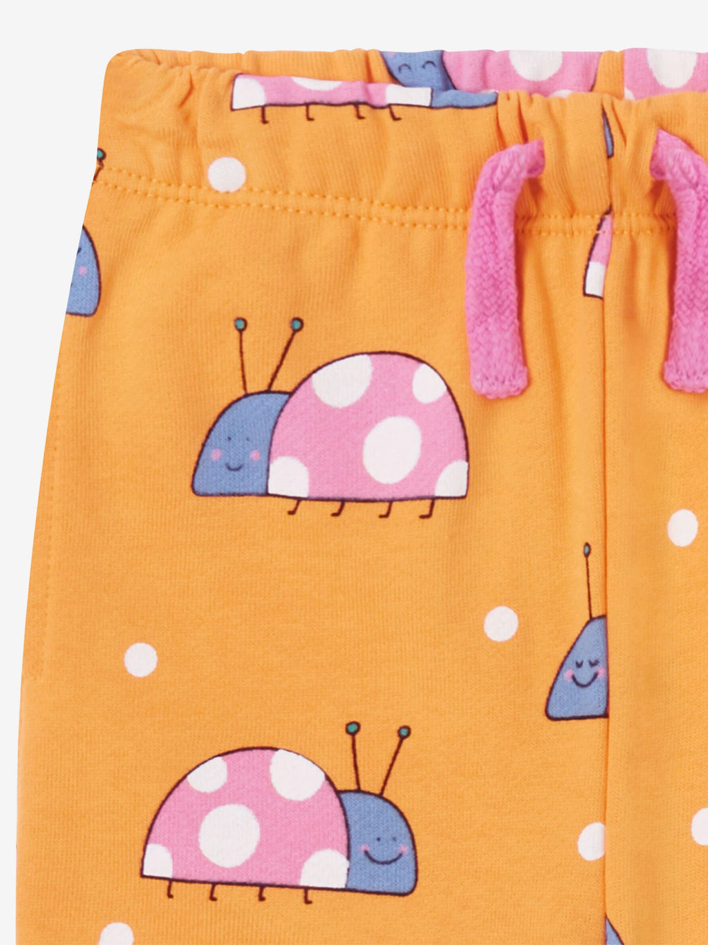 Baby Girls Ladybird Joggers in Orange