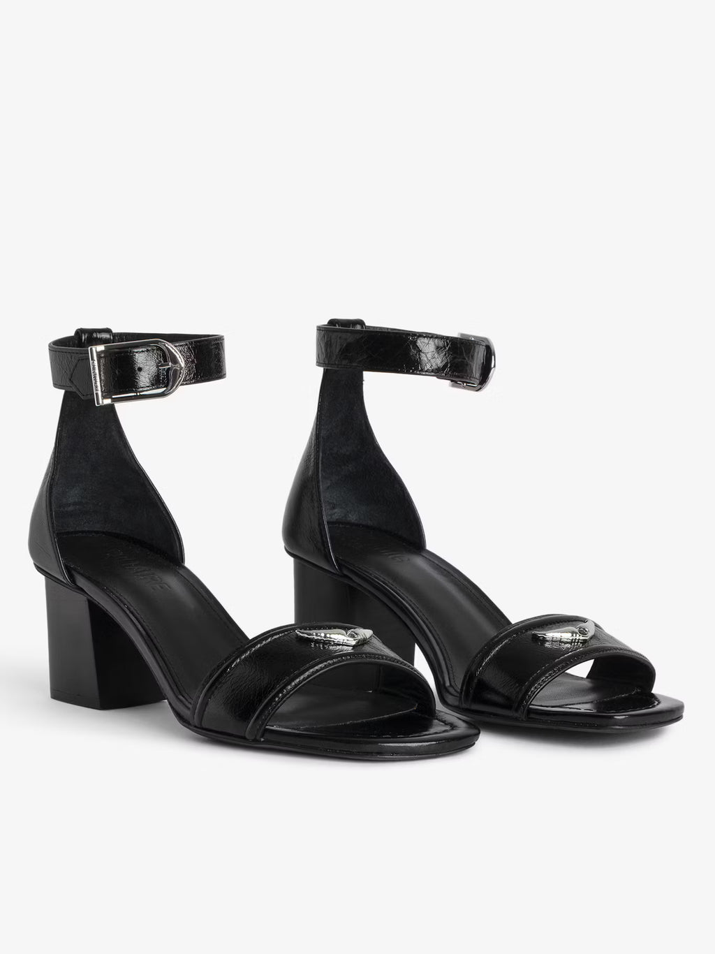 Caprese Black Sandals