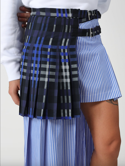 Layered Asymmetric Midi Skirt