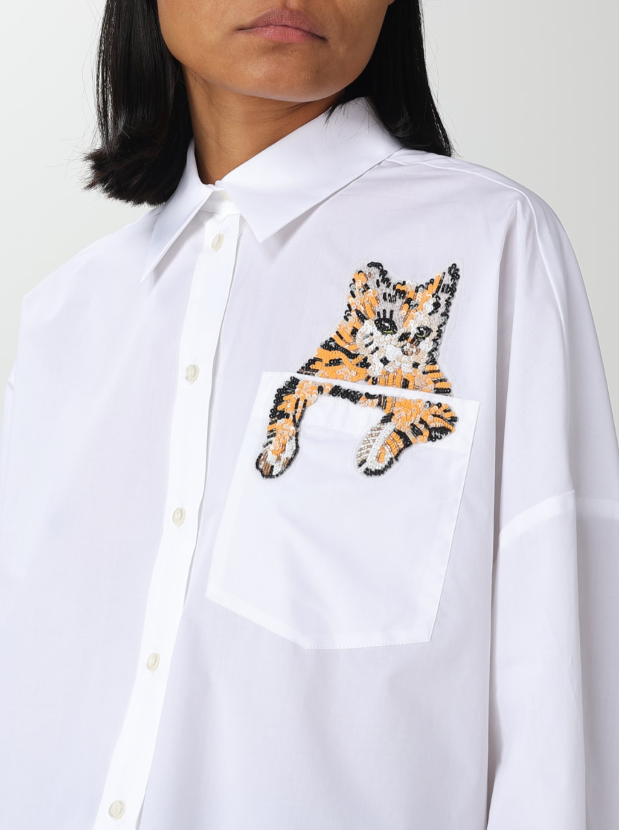 Sequin-Embellished Cat Shirt