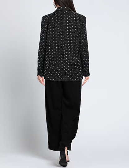 Crystals Black Blazer