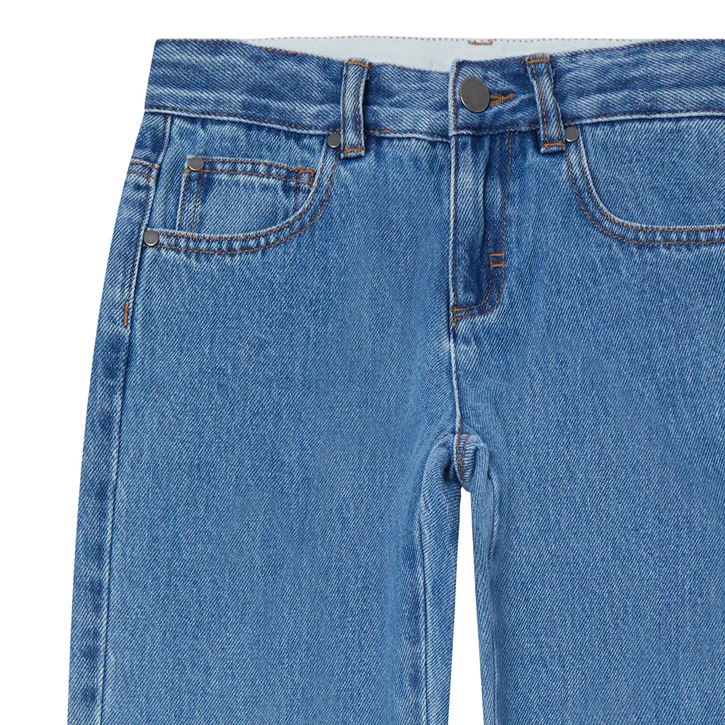 Straight Leg Denim Pants