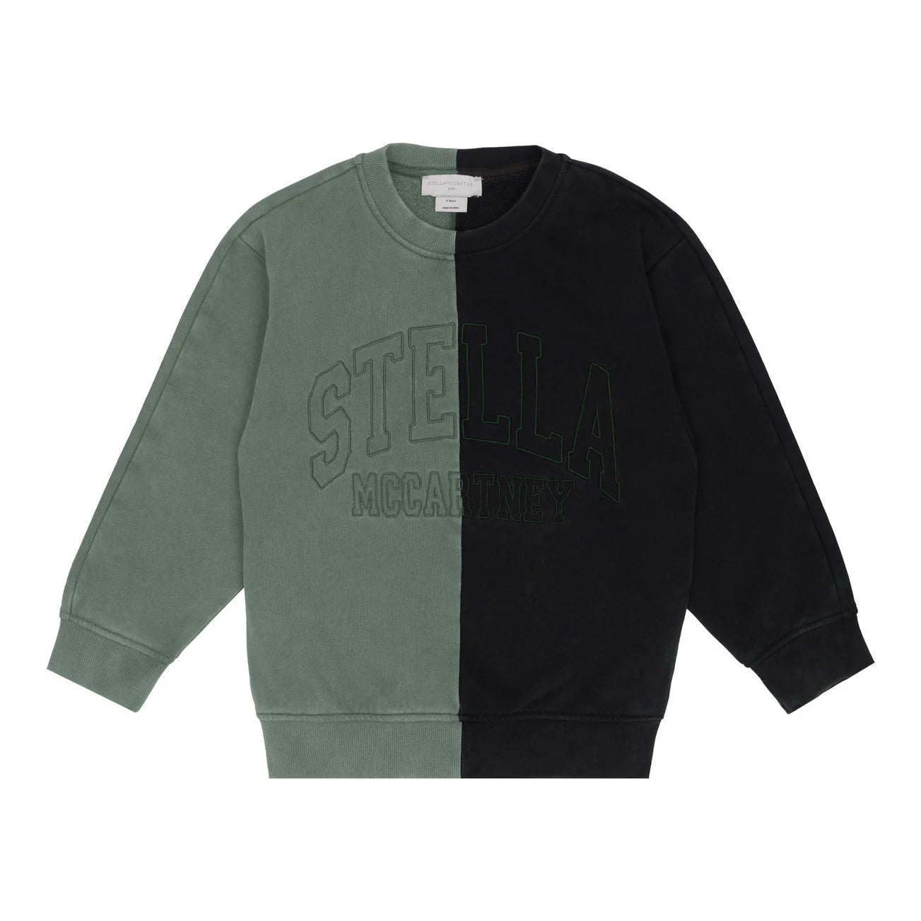 Black Grey Colorblock Sweatshirt