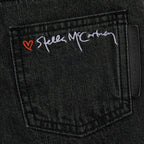 Denim Button Jeans Black