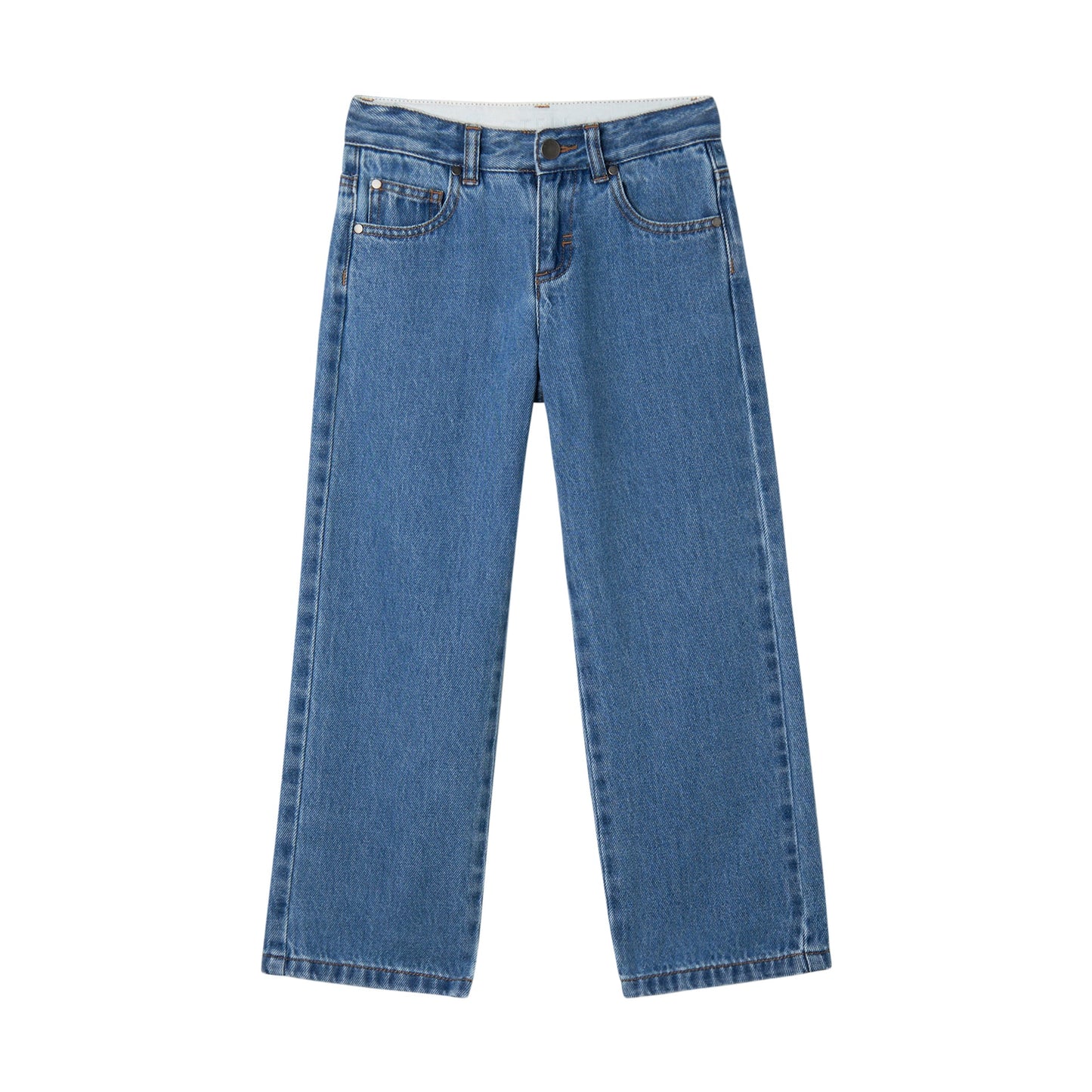 Straight Leg Denim Pants