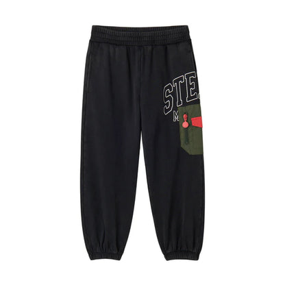 Boys Black Joggers