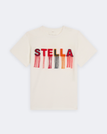 Тениска с надпис STELLA и ресни за момиче