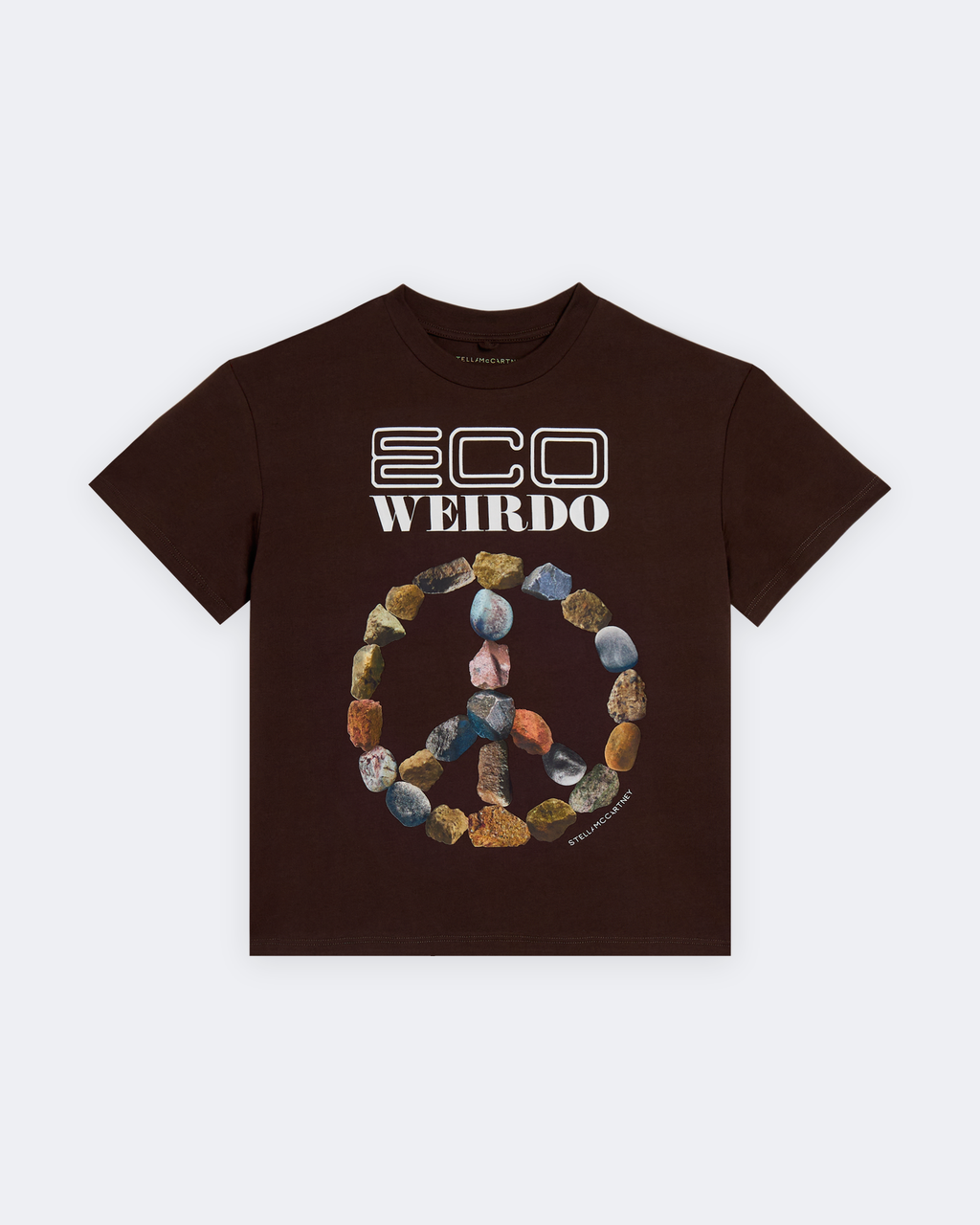 Кафява тениска Eco Weirdo за дете