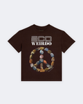 Кафява тениска Eco Weirdo за дете