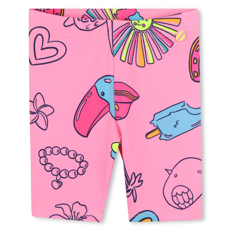 Pink Graphic Print Leggings