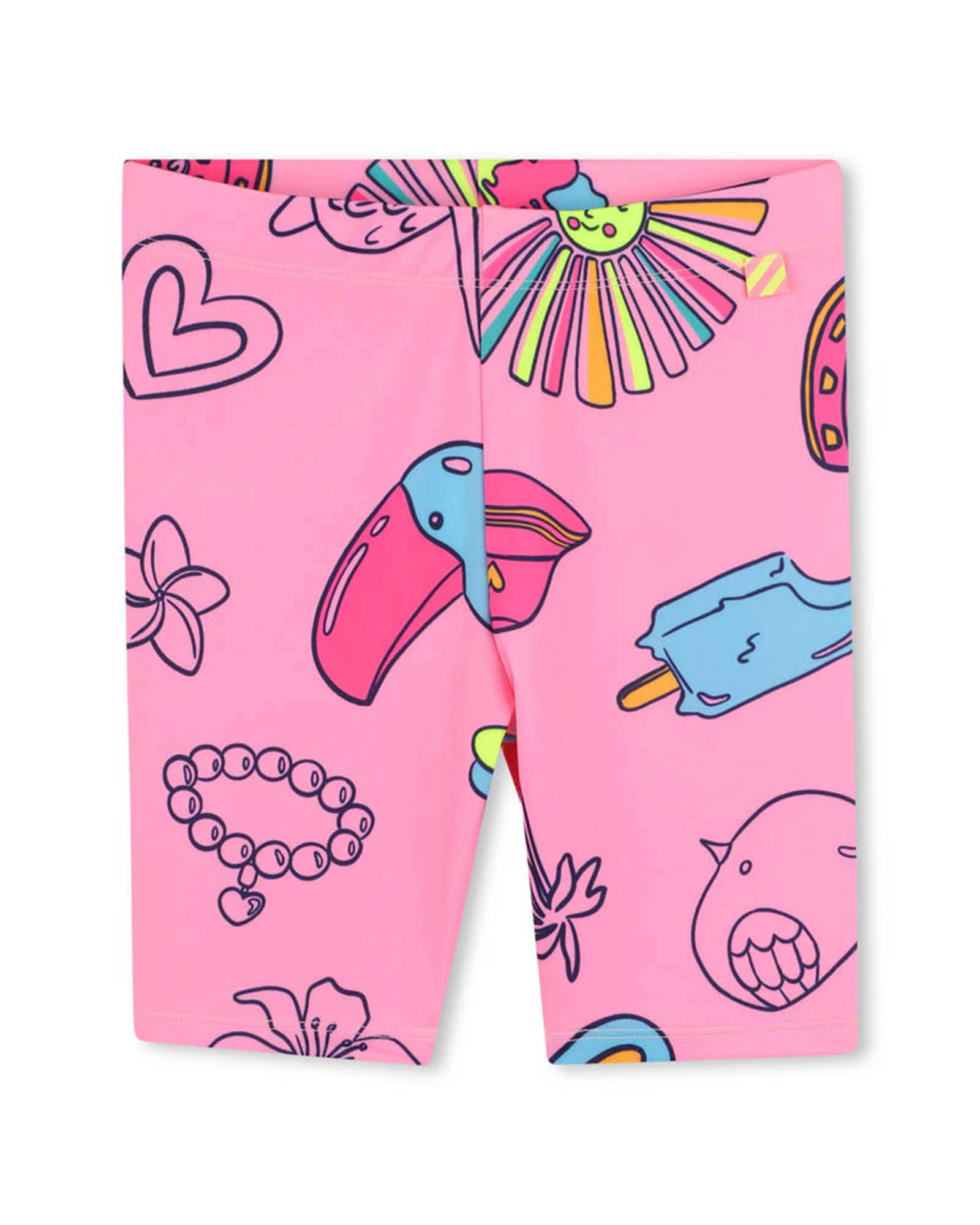 Pink Graphic Print Leggings