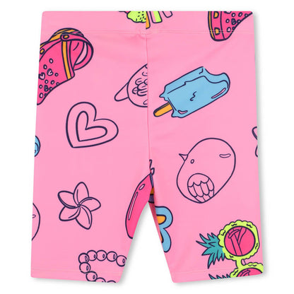 Pink Graphic Print Leggings