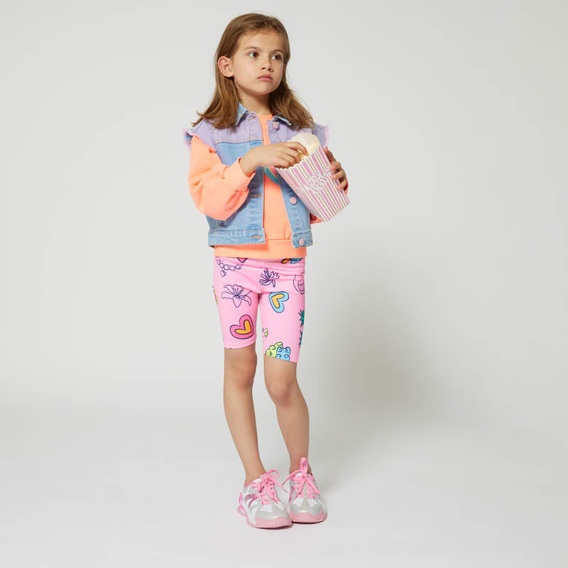Pink Graphic Print Leggings
