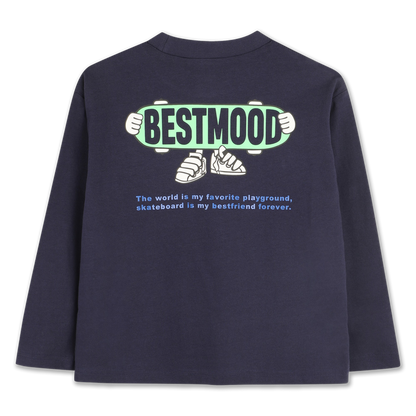 Dark Blue Long Sleeve T-Shirt