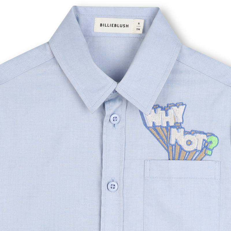 Cotton Light Blue Shirt