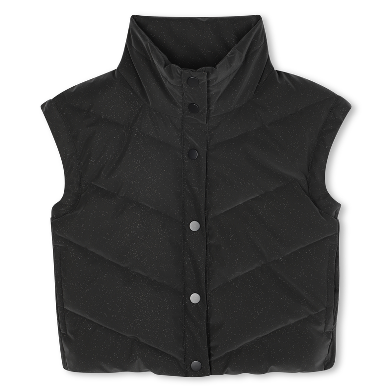 Sleeveless Glitter Down Jacket