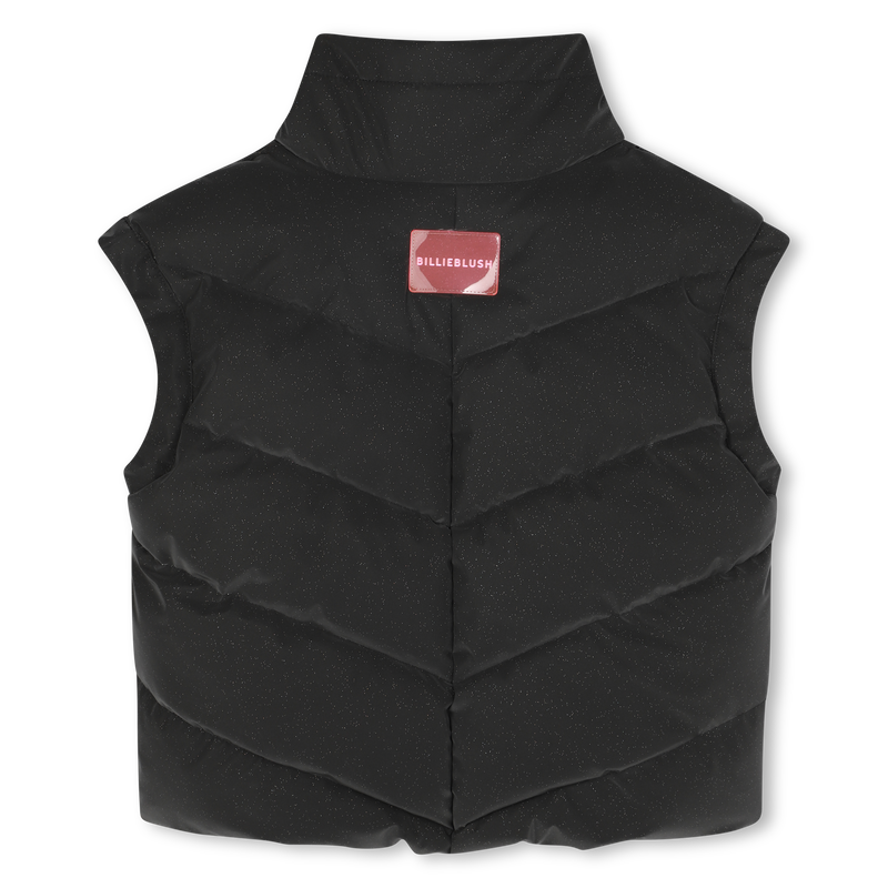Sleeveless Glitter Down Jacket