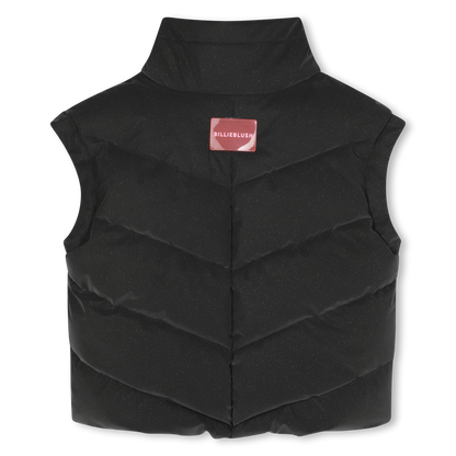 Sleeveless Glitter Down Jacket