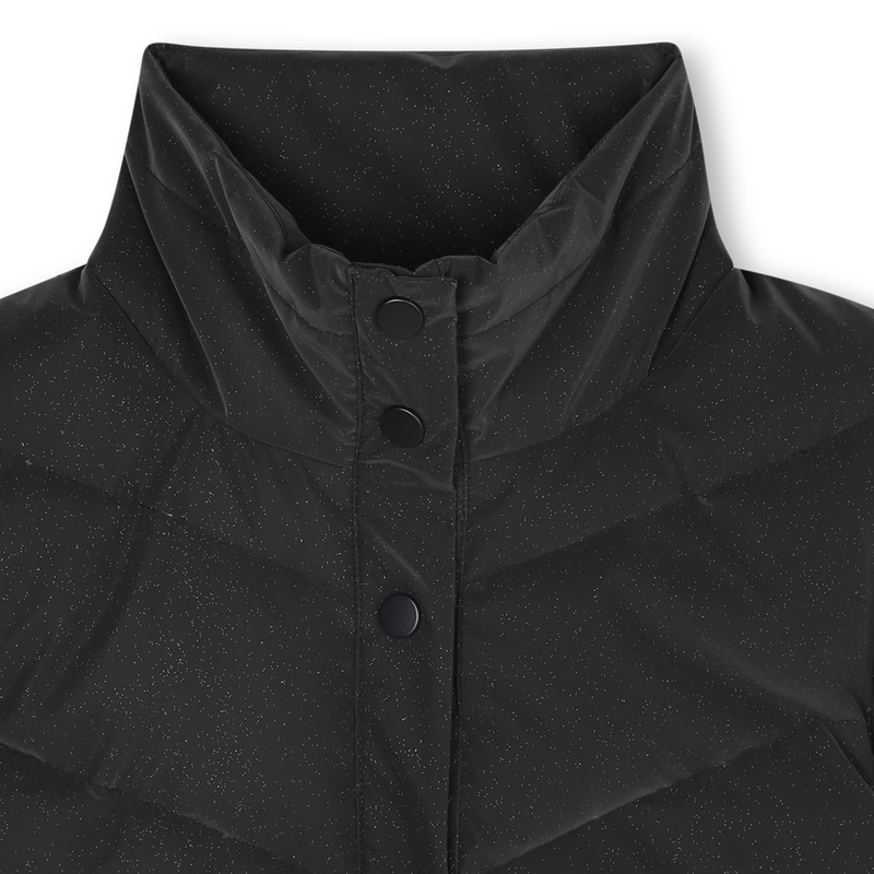 Sleeveless Glitter Down Jacket