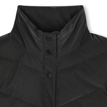 Sleeveless Glitter Down Jacket