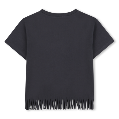 Black Fringe T-Shirt
