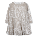 Long Sleeve Golden Dress