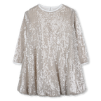 Long Sleeve Golden Dress