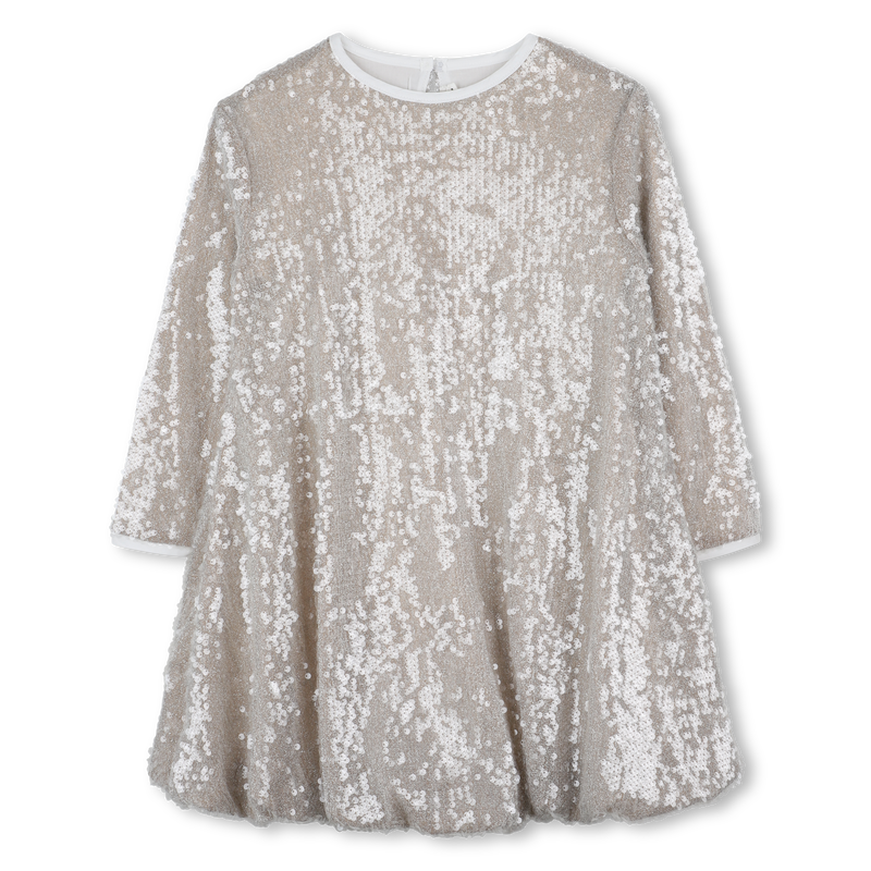 Long Sleeve Golden Dress