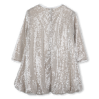 Long Sleeve Golden Dress