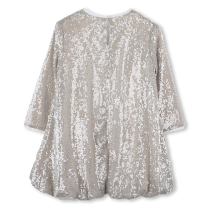 Long Sleeve Golden Dress