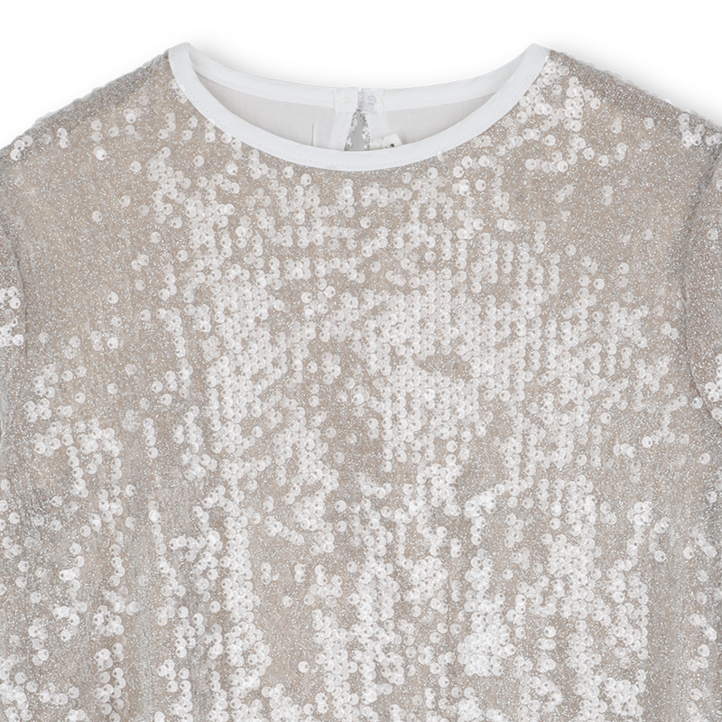 Long Sleeve Golden Dress