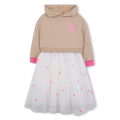 Bi-Material Hoodie Dress