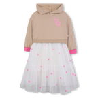 Bi-Material Hoodie Dress