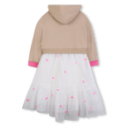 Bi-Material Hoodie Dress