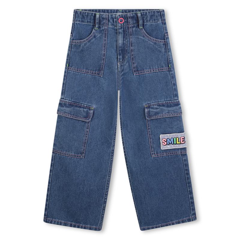 Denim Cargo Pants