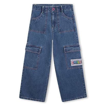 Denim Cargo Pants