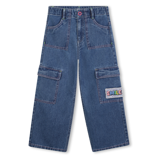 Denim Cargo Pants