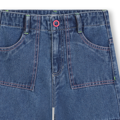 Denim Cargo Pants