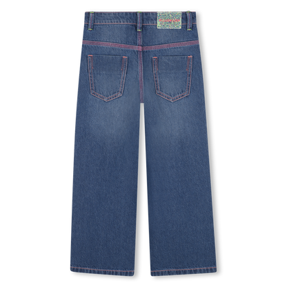 Pink Hearts Denim Pants