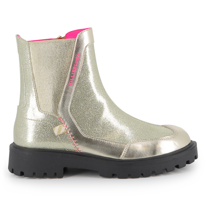 Metallic Ankle Boots