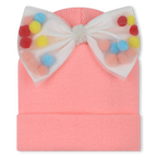 Bow And Pompom Hat