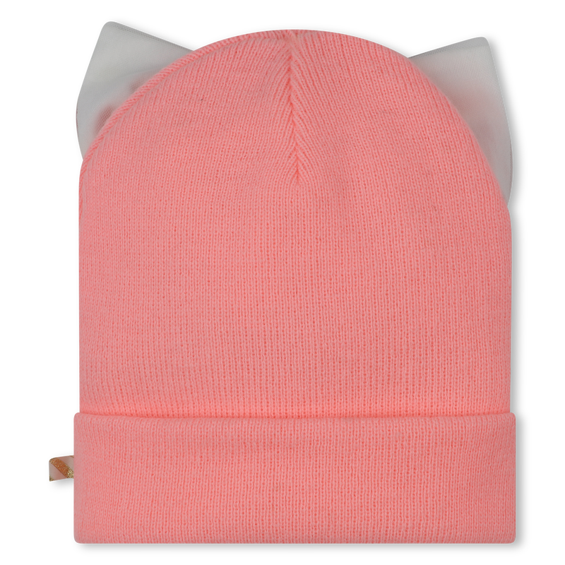 Bow And Pompom Hat
