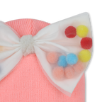 Bow And Pompom Hat