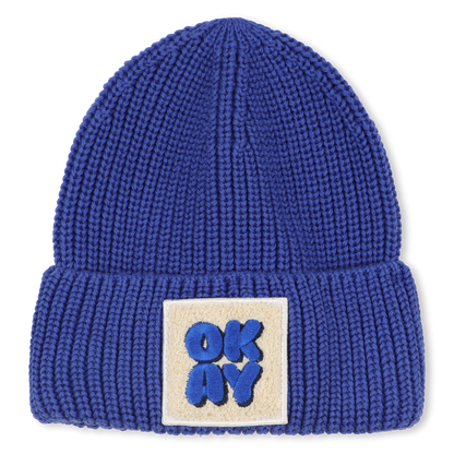 Blue Knitted Beanie