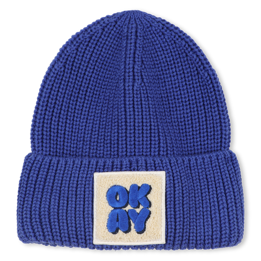 Blue Knitted Beanie